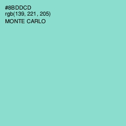 #8BDDCD - Monte Carlo Color Image